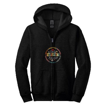 Discover Intervention Teacher Team Early Intervention Therapist Zip Hoodies