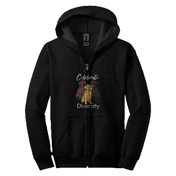 Discover Labrador Retriever Diversity Gift Yellow Lab Gift Zip Hoodies