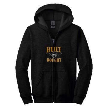 Discover Built Not Bought Cool Retro Drone Designs Present Zip Hoodies