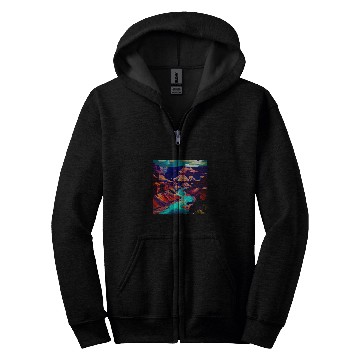 Discover Grand Canyon Liquid Color Graphic Zip Hoodies