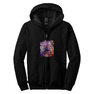 Discover Dragon Pet Rainbow Space Cat On Dragon 2 Zip Hoodies