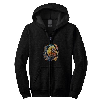 Discover Owl Pet Night Bird Eagle Owl Barn Owl Wisdom Mouse 71 Zip Hoodies