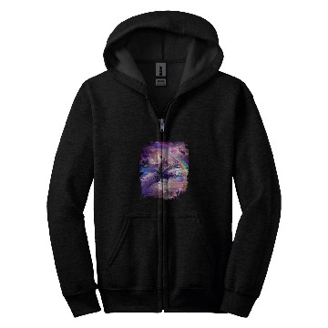 Discover Dragon Pet Rainbow Space Cat On Dragon Zip Hoodies