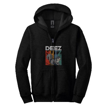 Discover Squirrel Pet Deez Nutz Nutcracker Squirrel Gopher Chipmunk Dees Nuts 2 Zip Hoodies