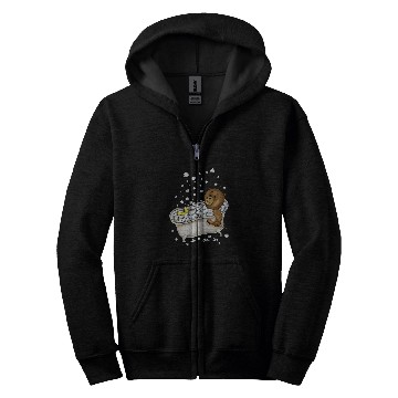 Discover Bear Pet Teddy Bear Bubble Bath with Rubber Ducky Zip Hoodies
