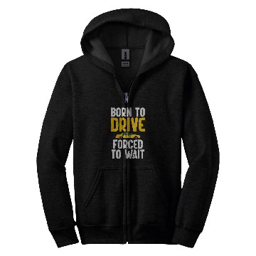 Discover Born to drive forced to wait Taxi Driver Zip Hoodies