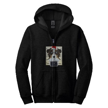 Discover Dear Santa I Can Explain I Christmas Australian Shepherd Zip Hoodies