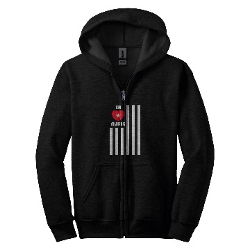 Discover Memorial Day ER nurses American Flag Emergency Room nurses Zip Hoodies
