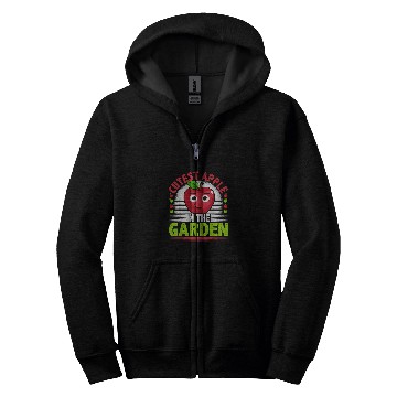 Discover Cutest Apple In The Garden Funny Apple Picking Zip Hoodies