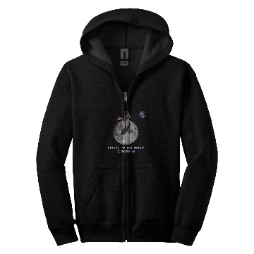 Discover NASA Artemis Mission Astronaut Moon 2025 Zip Hoodies