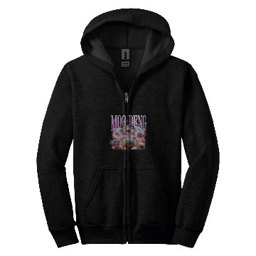 Discover Hippo Pet Moo Deng Baby Hippo Bootleg Zip Hoodies