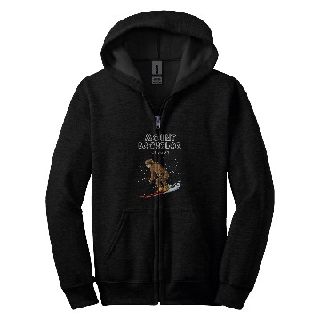 Discover Sloth Pet Skis Sloth Mount Bachelor Oregon Ski Zip Hoodies