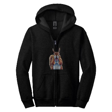 Discover Squirrel Pet Expressionist Scream Squirrel Lovers Artistic 1 Zip Hoodies