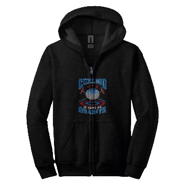 Discover Curling is Hard As Granite Curling Zip Hoodies