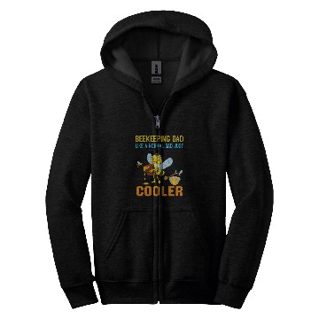 Discover Cool Beekeeping Art Men Dad Bee Hive Keeping Honey Beekeeper Zip Hoodies