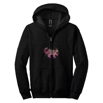 Discover Panda Pet Colourful red panda Zip Hoodies