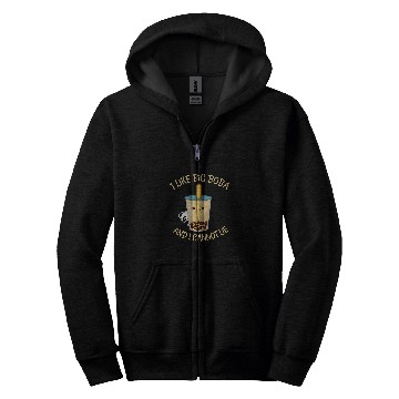 Discover Panda Pet Loves Boba Tea and Cannot Lie Zip Hoodies