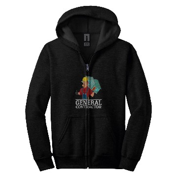 Discover Construction General Contractor Zip Hoodies