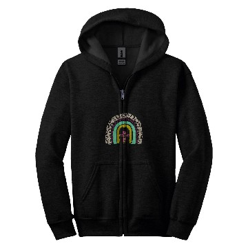 Discover He Is Risen Leopard Rainbow Christian Jesus Easter Day Zip Hoodies