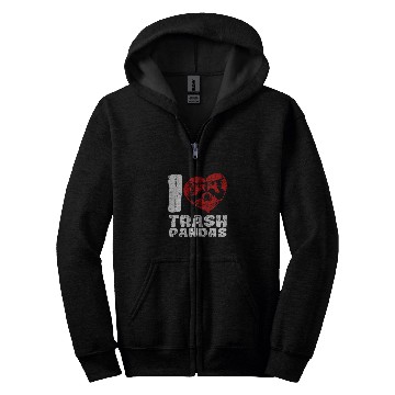 Discover Raccoon Pet I Love Trash Panda Racoon Zip Hoodies