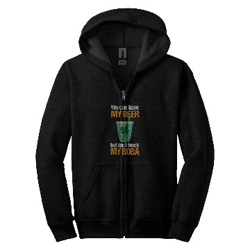 Discover Beer Fun Boba Tea St Patrick s Day Bubble Milk Tea Beer Lover Zip Hoodies