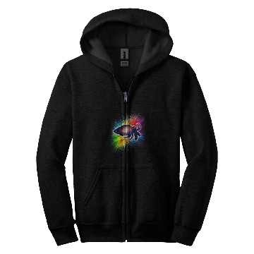 Discover Hermit Crab Galaxy Zip Hoodies