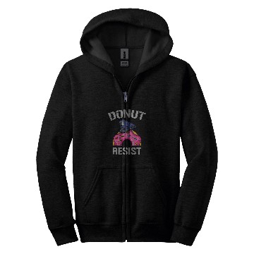 Discover Donut Resist Law Enforcement Cop Policeman Zip Hoodies