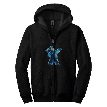 Discover Bear Pet Gummy Bear Blue Gummy Bear Dabbings Gummy Bear Zip Hoodies