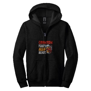 Discover Beer Fun Cajun Crawfish Crayfish Boil Beer Drinking Beer Lover 25 Zip Hoodies