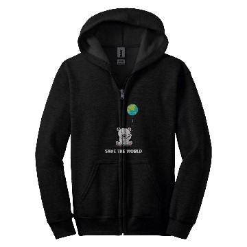 Discover Bear Pet Polar Bear Earth Day Everyday Hour Zip Hoodies
