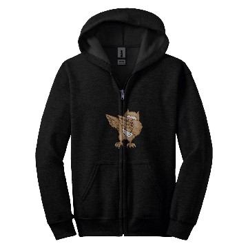 Discover Owl Pet Dabbings Owl Cute Striking Barn Owl Zip Hoodies