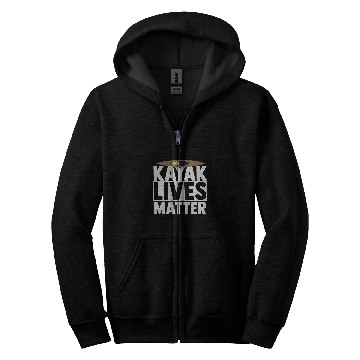 Discover Kayak Women Rafting Male Adults Paddling Watersport Zip Hoodies