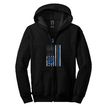 Discover Police Academy Graduation Him Her Exam American Flag Zip Hoodies