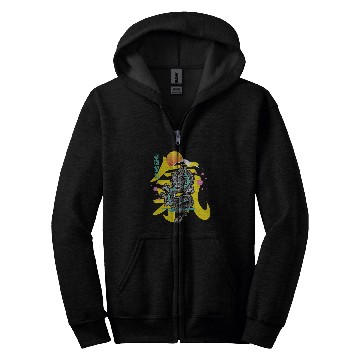 Discover Japanese Dragon Asia Tattoo Zip Hoodies