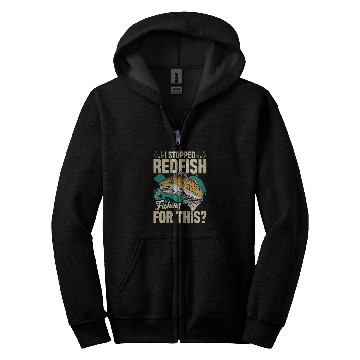 Discover Redfish Fishing Accessories for Men Redfish Fisherman Zip Hoodies