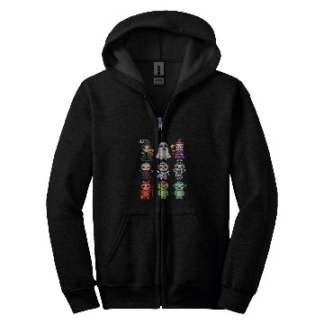 Discover Sloth Pet Spooky ghosts BooJee Horror Pumpkin Sloth Halloween Zip Hoodies
