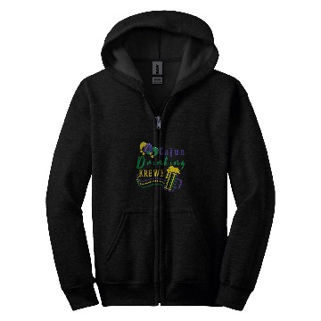 Discover Mardi Gras Cajun Drinking Krewe Beer Mug Novelty Costume Zip Hoodies