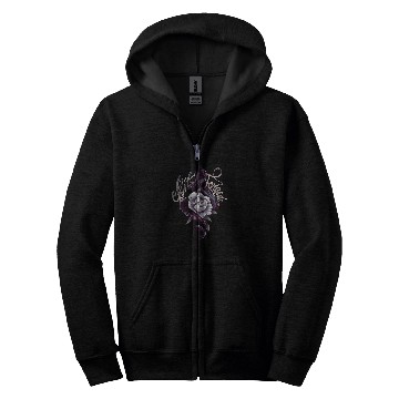 Discover Snake Peony Tattoo Style Zip Hoodies