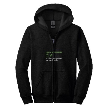 Discover Sport Kid Definition Ultimate Frisbee Zip Hoodies