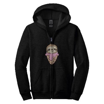 Discover Sloth Pet Strawberry Ice Cream Waffle Sweet Animals Sloth Zip Hoodies