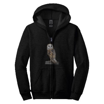 Discover Owl Pet Barn Owl Portrait Zip Hoodies