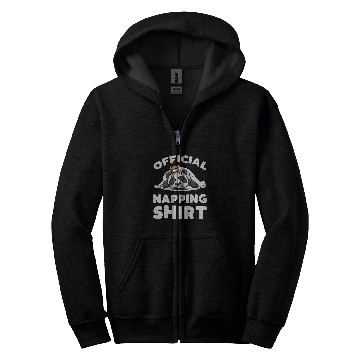 Discover Panda Pet Official Napping Panda Sleeping With Stuffed Animal Zip Hoodies