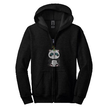 Discover Panda Pet Birthday Party Animal Cartoon Zip Hoodies