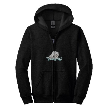 Discover Bear Pet Polar bear north pole polar bear environmental protection 2 Zip Hoodies