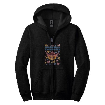 Discover Owl Pet Emotionally Exhausted Owl with Hearts Zip Hoodies