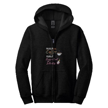 Discover Coffee Fun Half Coffee Half Dragon Fruit Lover Zip Hoodies