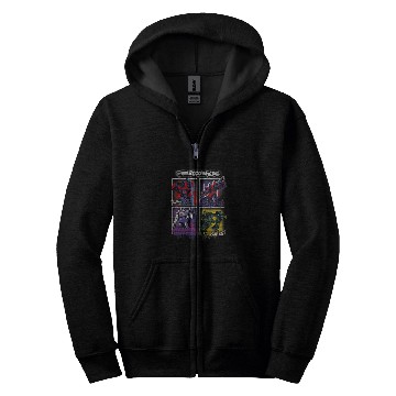 Discover Transformers Classic Characters Graffiti Painted Walls Retro Zip Hoodies