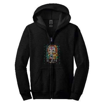 Discover Lion Pet El Jefe Dia De Los Muertos Lion Zip Hoodies