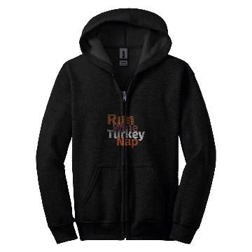 Discover Wines Fun Run Wines Turkey Nap Thanksgiving Turkey Trot Squad Zip Hoodies