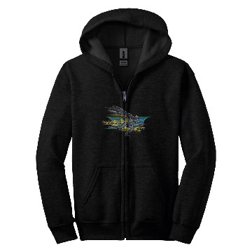 Discover The Dark Knight Batman Epic Running Animated Shot Zip Hoodies